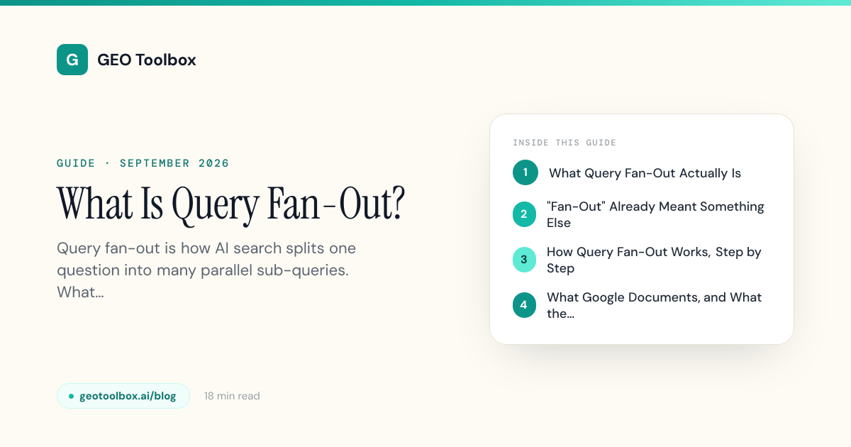 What Is Query Fan-Out? How AI Search Turns One Question Into Many | GEO ...